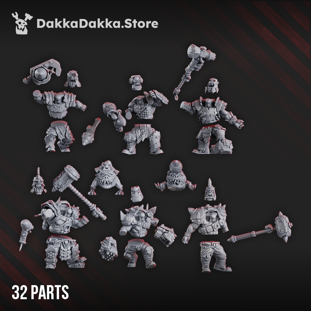 Orcs Head Crackaz Mob - painted by the designer