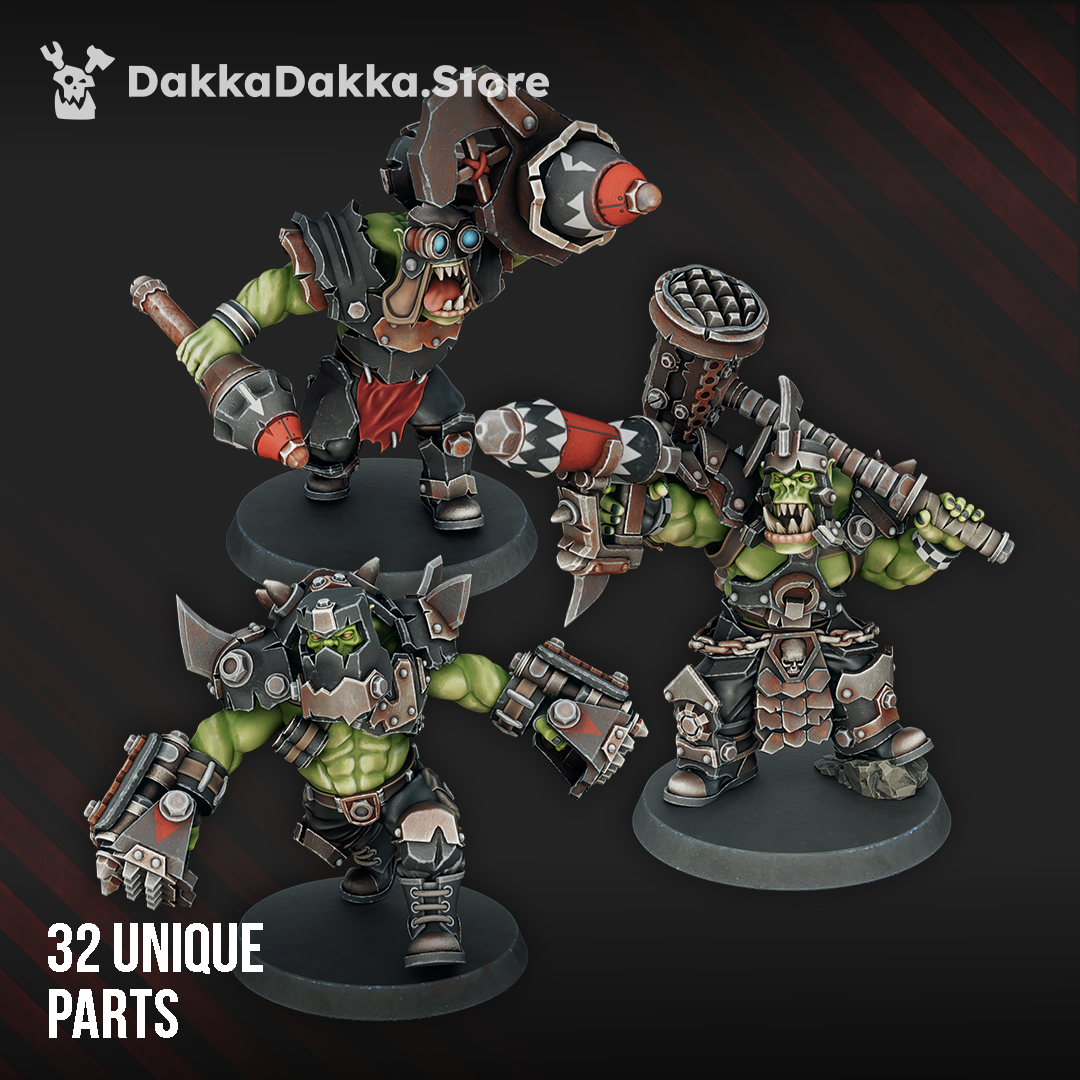 Orcs Head Crackaz Mob - painted by the designer
