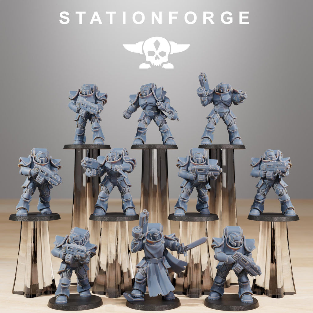 Socratis Legion Infantry 14K Resin | Sci-Fi Monks | 10x 28-32mm Scale