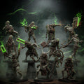 Techno Savage Necromants Set of 11  | 14K Resin Miniatures | StationForge Scavengers | Grimdark Future