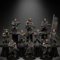 GrimGuard Combatants Set of 10 | 14K Resin Trench Infantry | StationForge | Grimdark Future