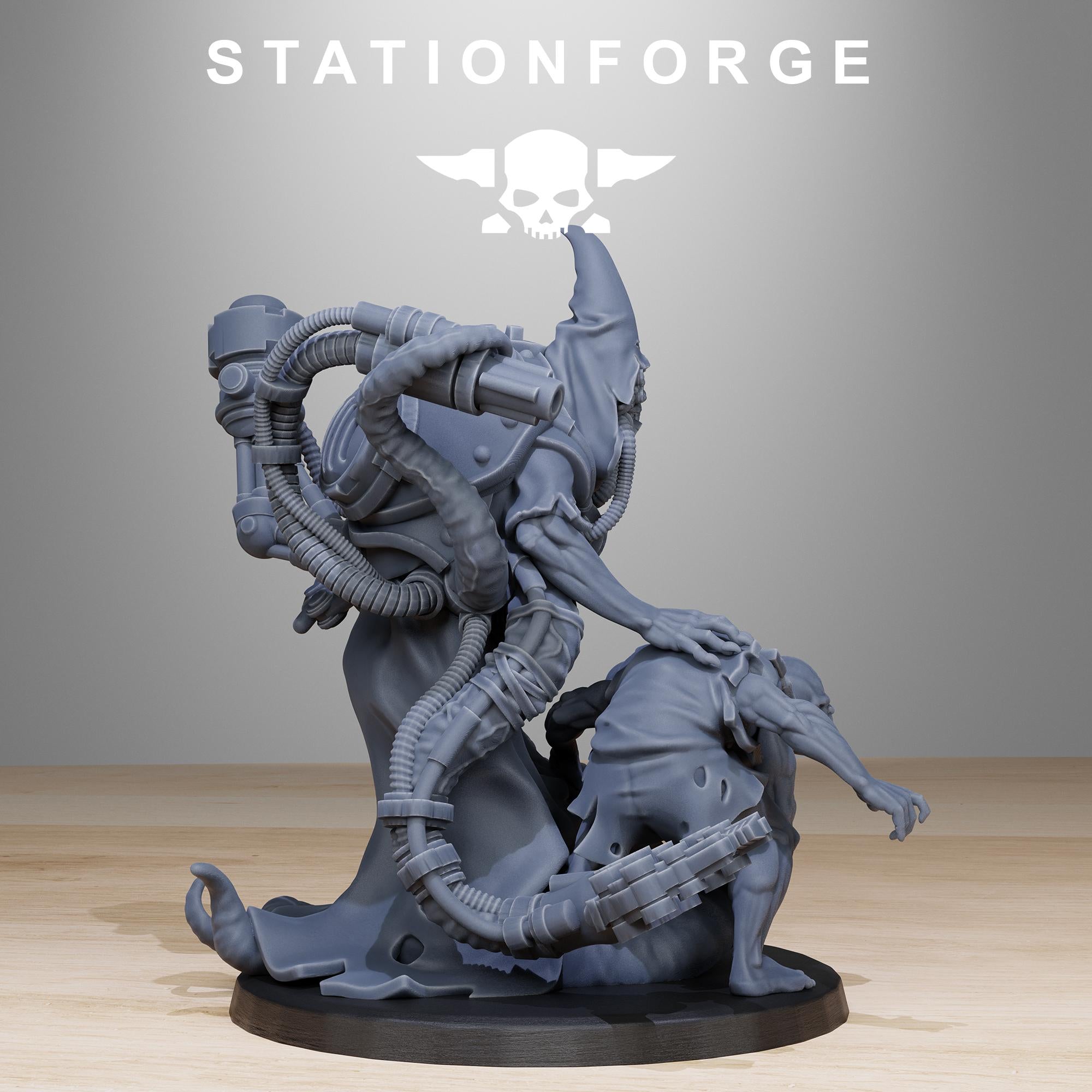 Scavenger Lotharius | 14K Resin Miniature | 28mm/32mm Scale | Tech Priest Proxy | StationForge | Grimdark Future