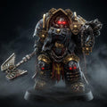 Imperial Exolothreftis Chaplain 14k Resin Miniature  | Grimdark Proxy | Heavy Armor Battle Priest | Sci-Fi Wargaming