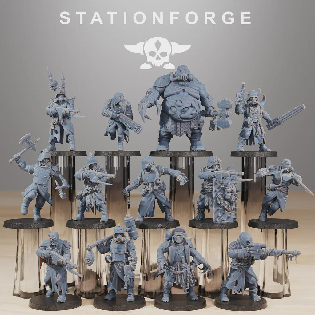Corrupted Guard Infantry Squad | 14K Resin | 13x Figures | Grimdark Miniatures Proxy