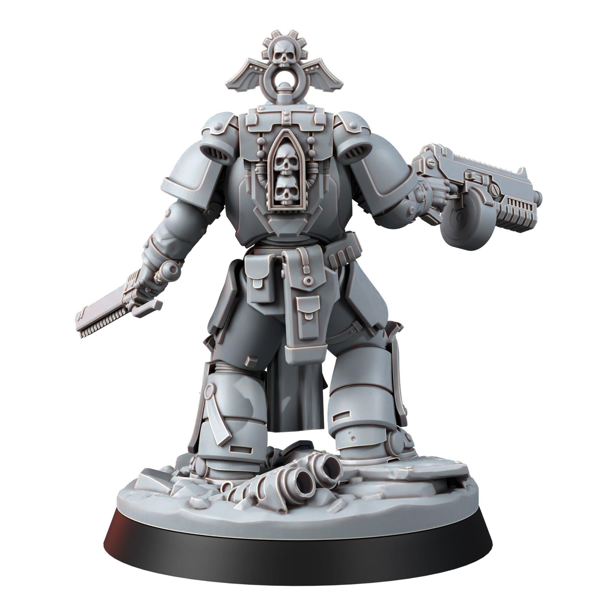 Imperial Nomad Proxy | 14k Resin Miniature | Sci-Fi Space Warrior Champion | Tabletop Wargaming