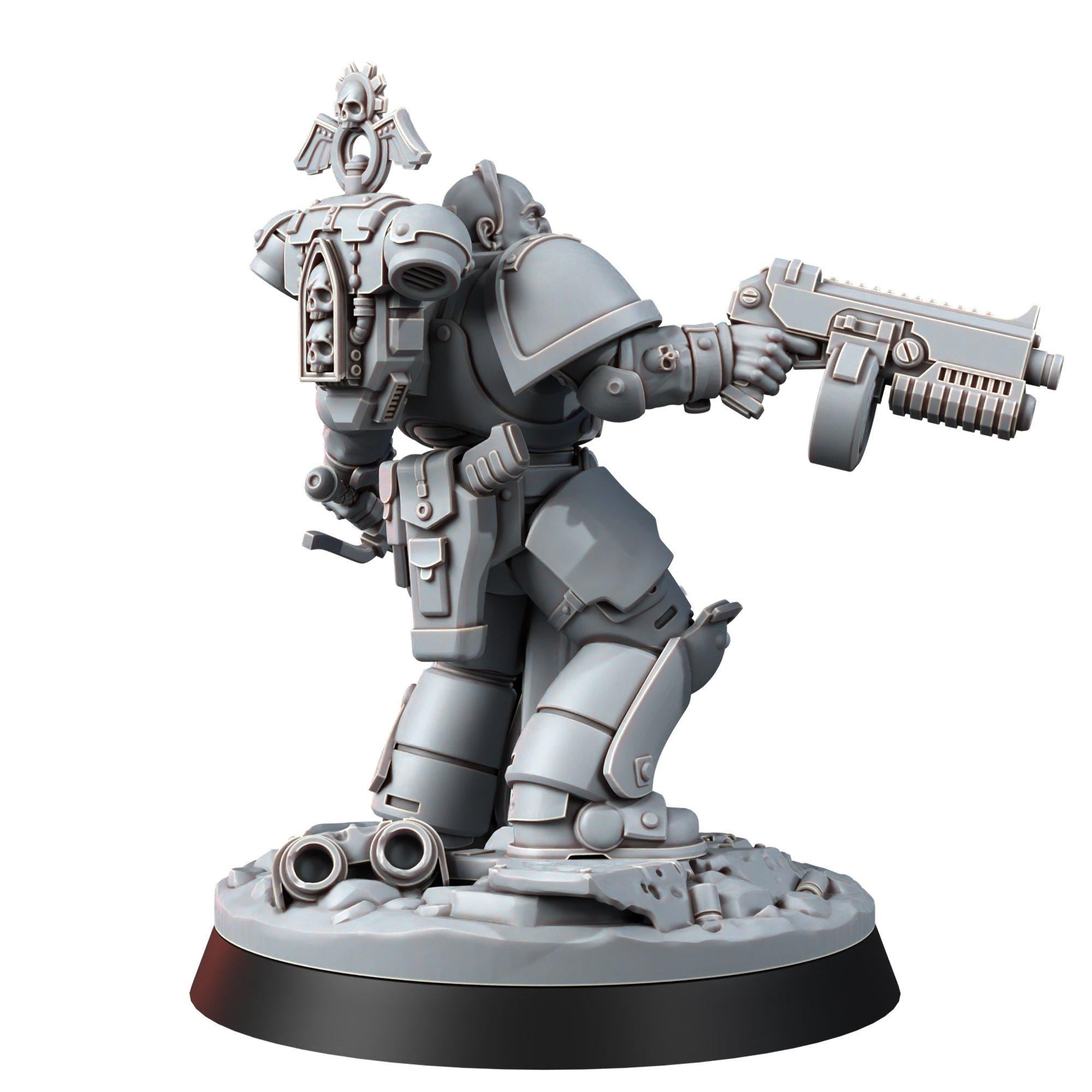 Imperial Nomad Proxy | 14k Resin Miniature | Sci-Fi Space Warrior Champion | Tabletop Wargaming