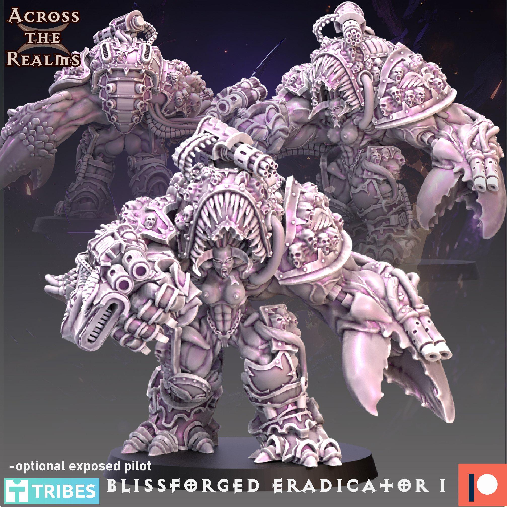 Blissforged Eradicator | 14k Resin Miniature | Legion of Excess Chaos Proxy | 28/32mm Tabletop Wargaming