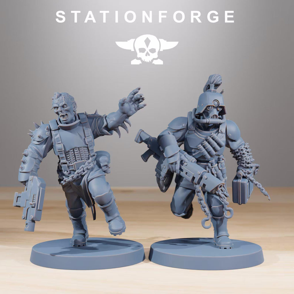 Corrupted Guard Forsaken Squad | 14K Resin | Chaos Mutant Miniatures | 13x
