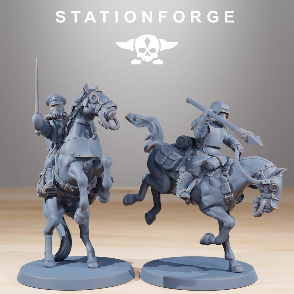 GrimGuard Cavalry | 14K Resin | Not Rough Riders | Grimdark Imperial Guard | Grimdark Army
