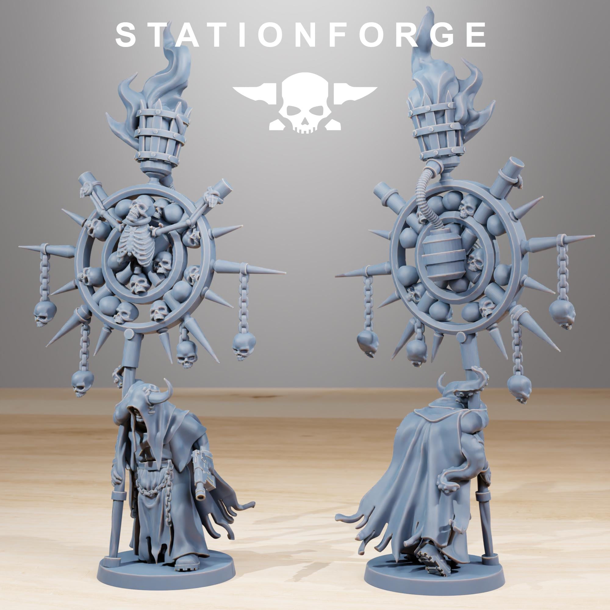 Corrupted Guard Fanatics Miniature Squad | 14k Resin Wargaming Proxy