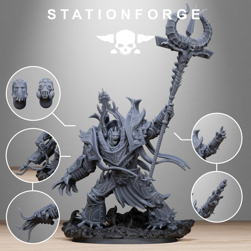 Corrupted Guard King Brute Miniature | 14k Resin Wargaming Model Proxy