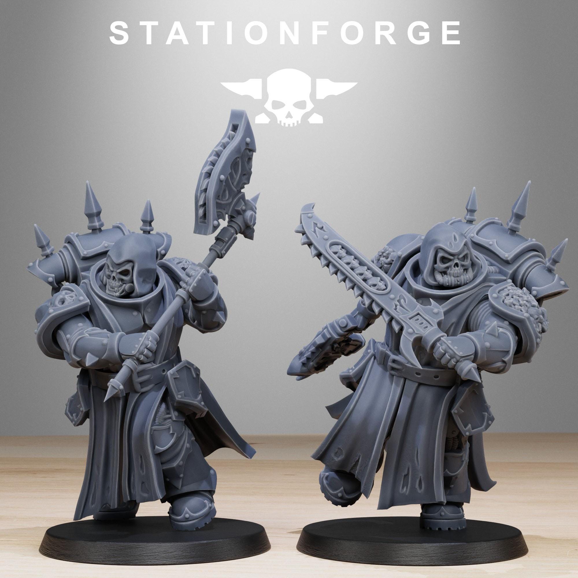 Corrupted Socratis Squad Miniatures | 14K Resin Chaos Space Marines Proxy