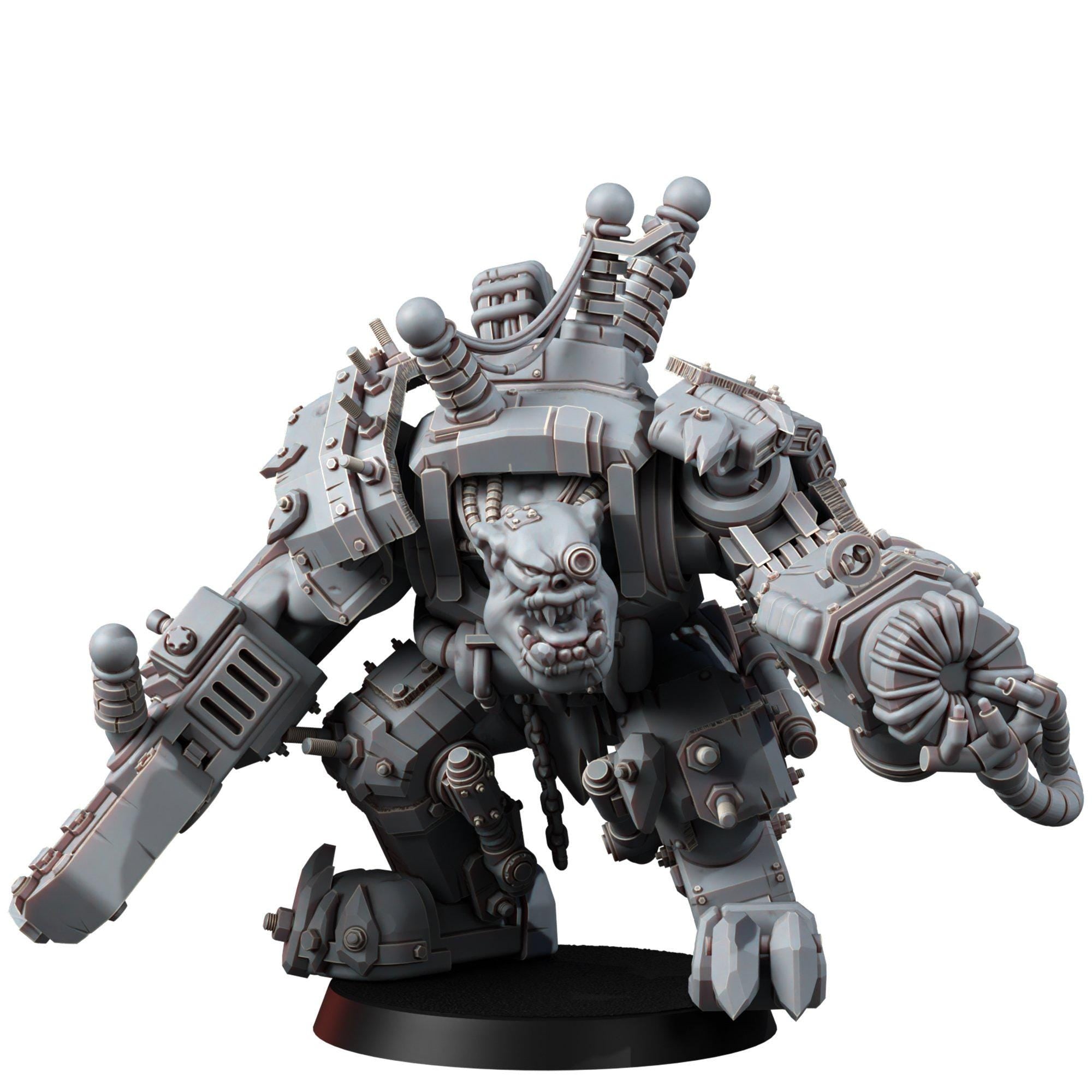 Mega Armoured Bulorkz | 14K Resin Miniatures | Space Orcs Wargaming Proxy