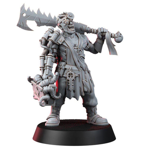 Chaos Renegades Doctor Laughin Sawbones Miniature | 14k Resin Proxy Tabletop