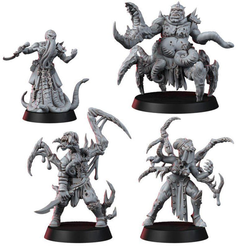 Chaos Renegades Mutant Cultists | 14K Resin Miniatures, Grimdark Tabletop Proxy