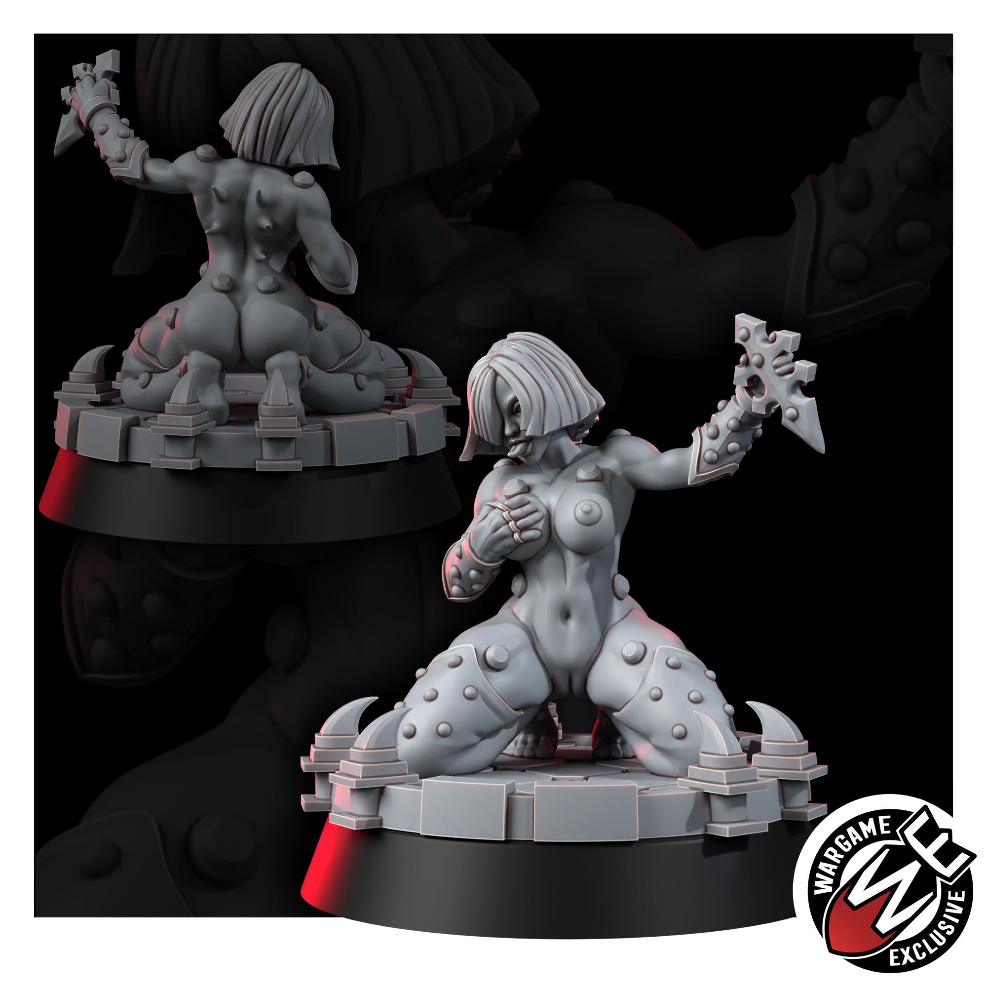 Sisters In Heresy Start Of The Curse | 14k Resin Miniature | NSFW Chaos Sister Proxy | Mature Grimdark Tabletop