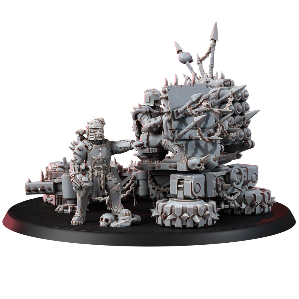 Chaos Artillery Miniatures | 14k Resin Wargaming Proxy, Grimdark Tabletop Models