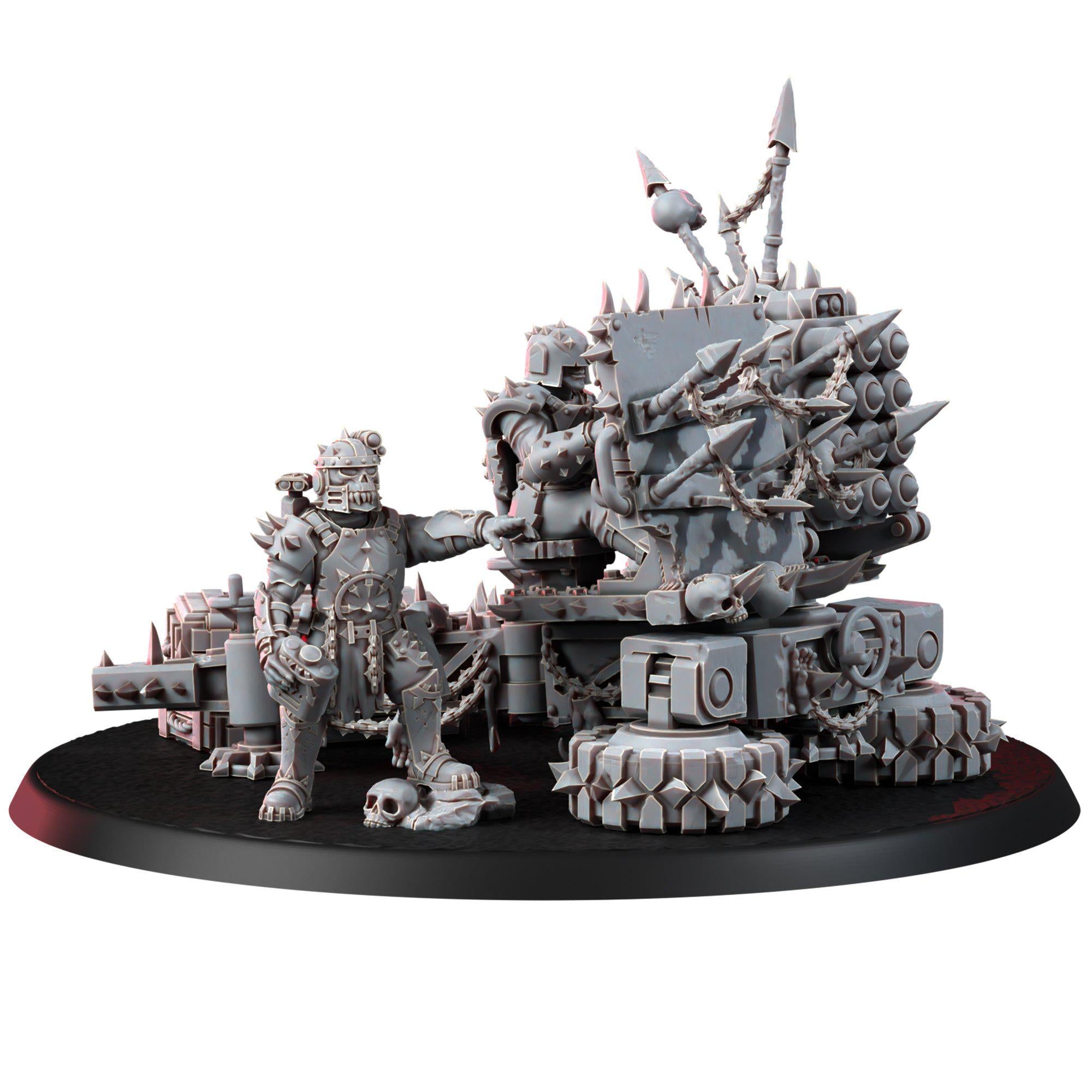 Chaos Artillery Miniatures | 14k Resin Wargaming Proxy, Grimdark Tabletop Models