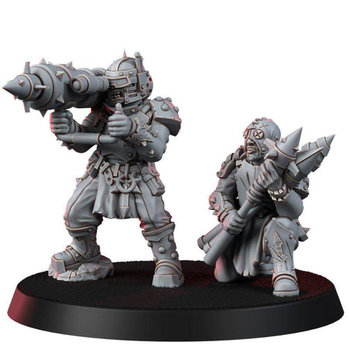 Chaos Renegades Tormental Annihilator Team | 14k Resin Miniatures Proxy | Grimdark Tabletop Wargaming