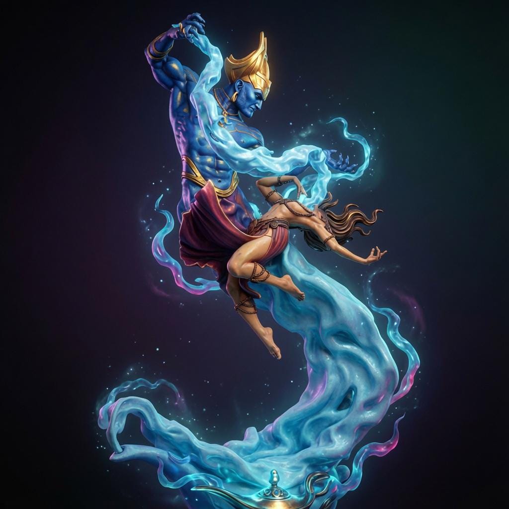 Wish Diorama | Nerikson Fantasy Djinn Resin Model Kit (75mm/140mm Scale)