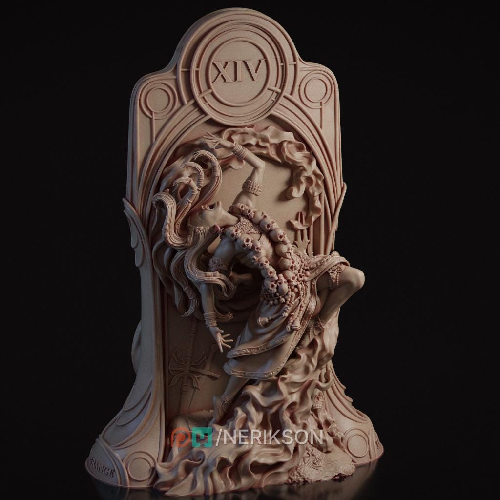 Tarot Arcana Temperance Miniature Kit | Nerikson Resin Display Model 75mm 140mm Scale