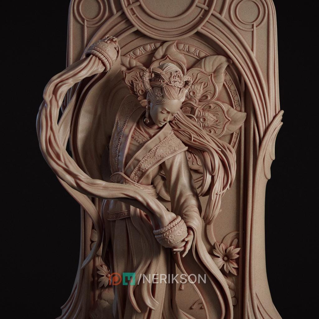Tarot Arcana Temperance Miniature Kit | Nerikson Resin Display Model 75mm 140mm Scale