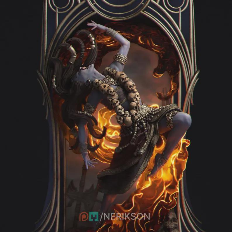 Tarot Arcana Temperance Miniature Kit | Nerikson Resin Display Model 75mm 140mm Scale