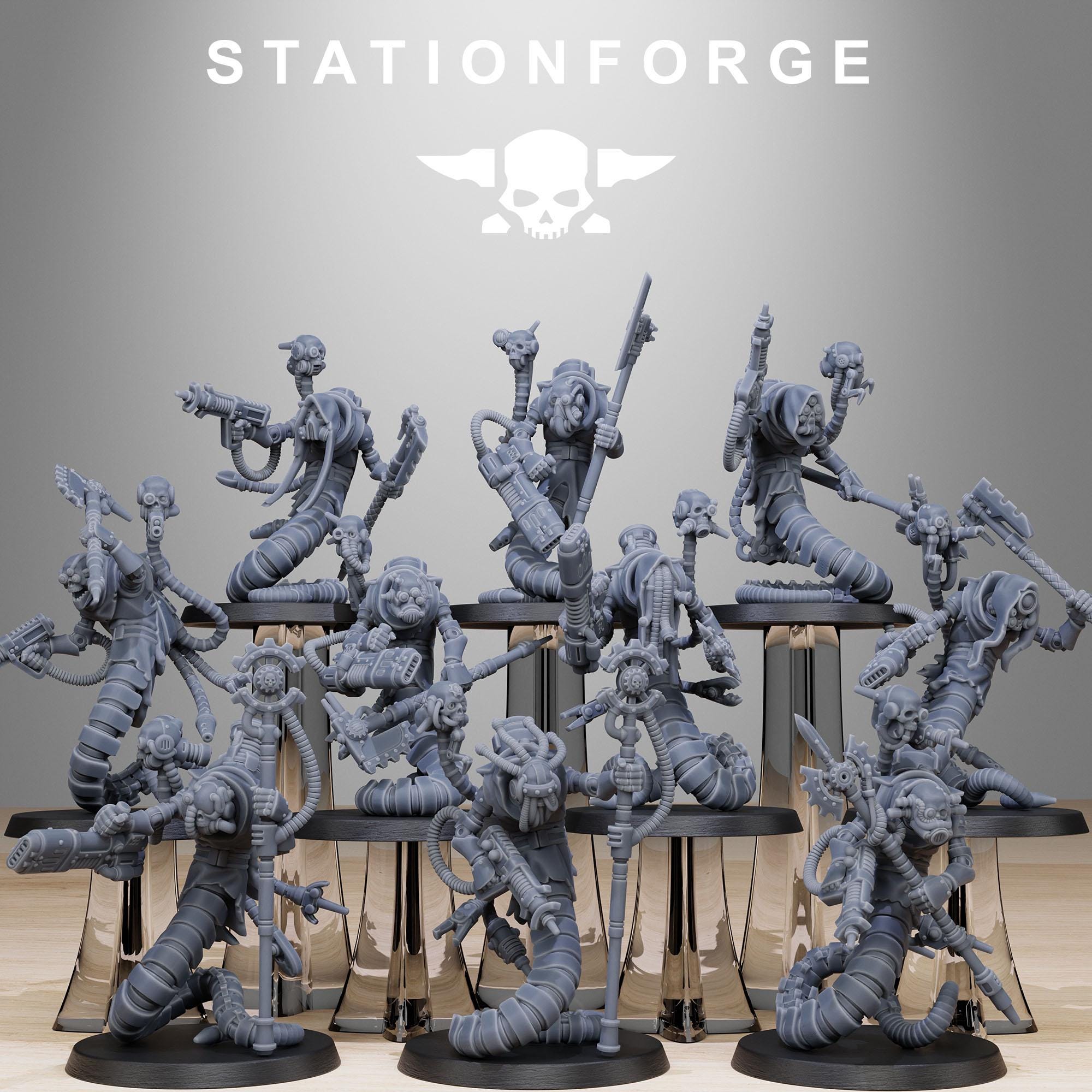 Scavenger Serpents 14K Resin | Tech Rat Cyborgs | Skitarii Proxy  | StationForge Scavenger Army