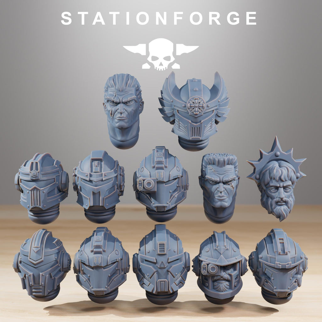 Socratis Legion Reinforcers Set of 12 | 14K Resin Space Warriors | StationForge | Grimdark Future