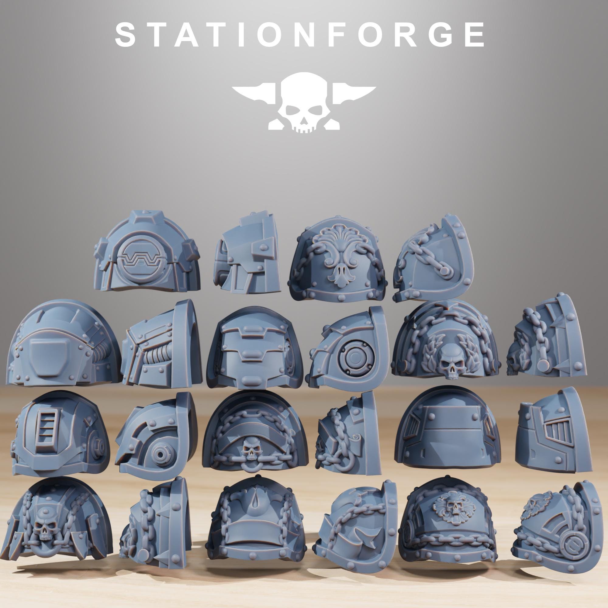 Socratis Legion Reinforcers Set of 12 | 14K Resin Space Warriors | StationForge | Grimdark Future