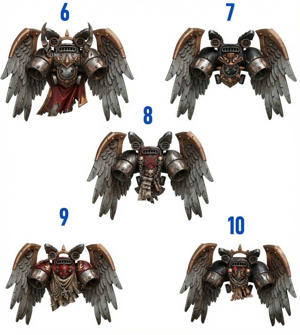 Crimson Lords Jetpacks 14K Resin  Winged Jump Packs | 3D Printed Bits
