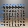GrimGuard Infantry Heads | 16K Resin Custom Bits | 28mm/32mm StationForge