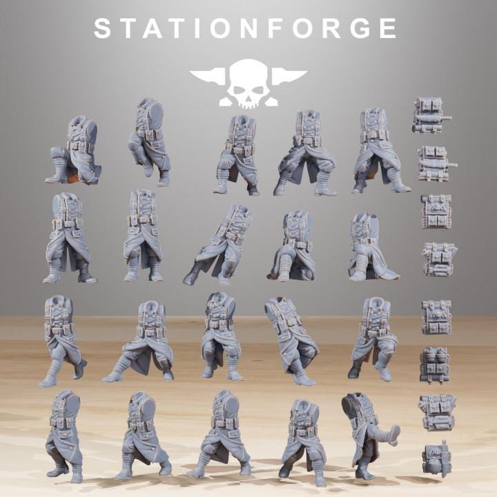 GrimGuard Builder Kit 14K Resin - StationForge - 28mm/32mm  Miniatures - Sci-Fi Grimdark & Proxy Wargame
