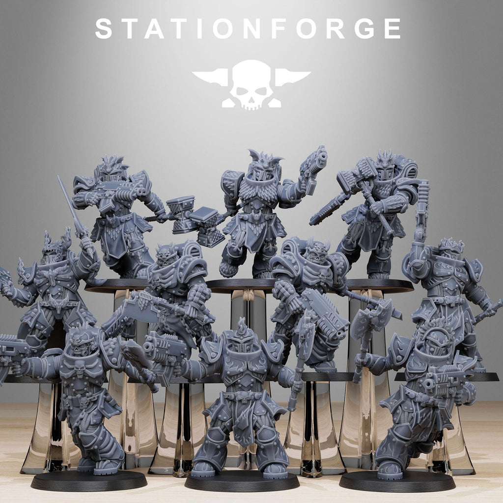Socratis Dragon Knights - StationForge - 28mm/32mm 14K Resin Miniatures - Sci-Fi Grimdark & Proxy Wargame