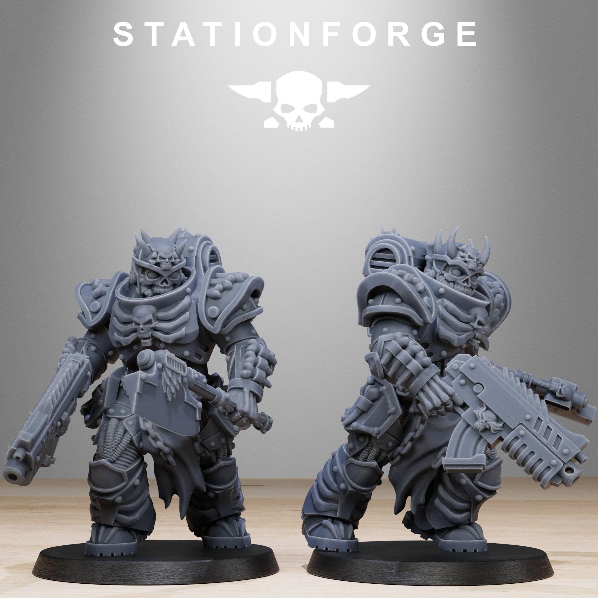Socratis Dragon Knights - StationForge - 28mm/32mm 14K Resin Miniatures - Sci-Fi Grimdark & Proxy Wargame
