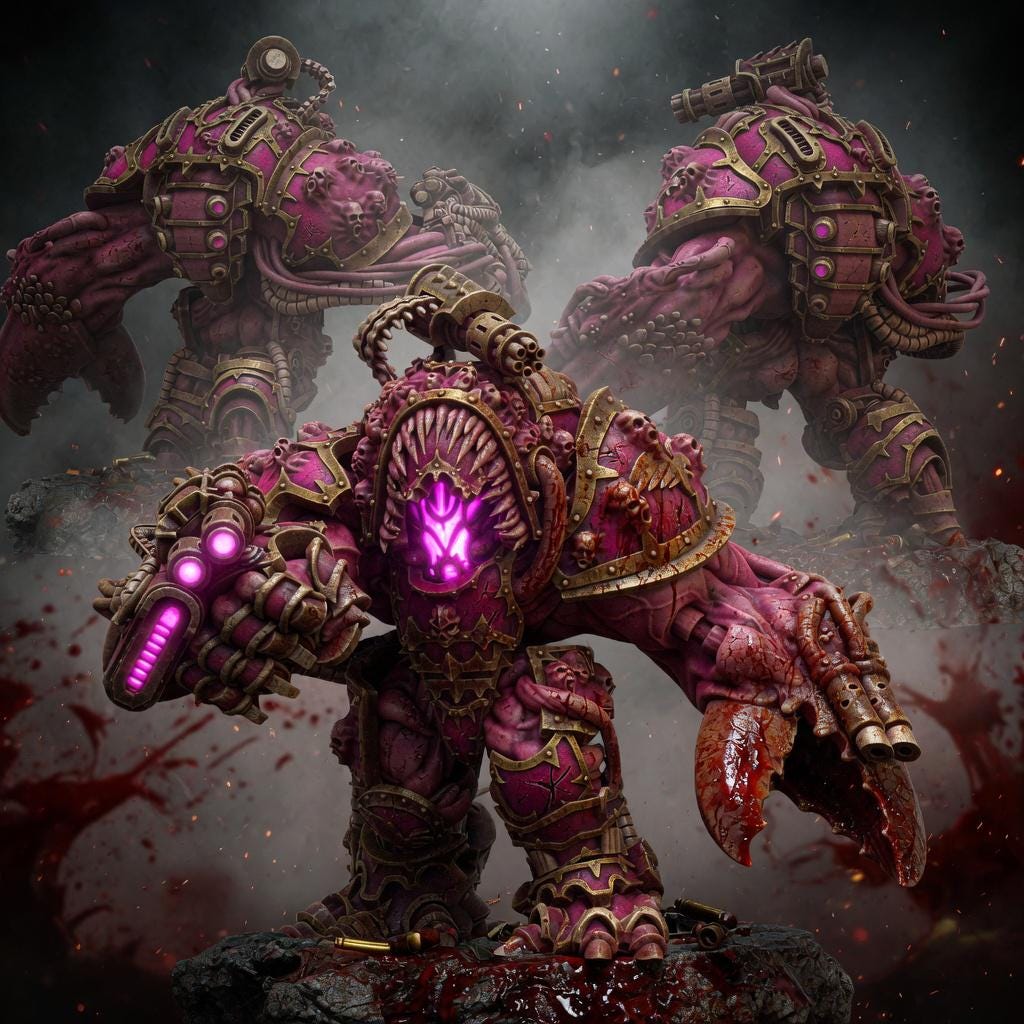 Blissforged Eradicator | 14k Resin Miniature | Legion of Excess Chaos Proxy | 28/32mm Tabletop Wargaming