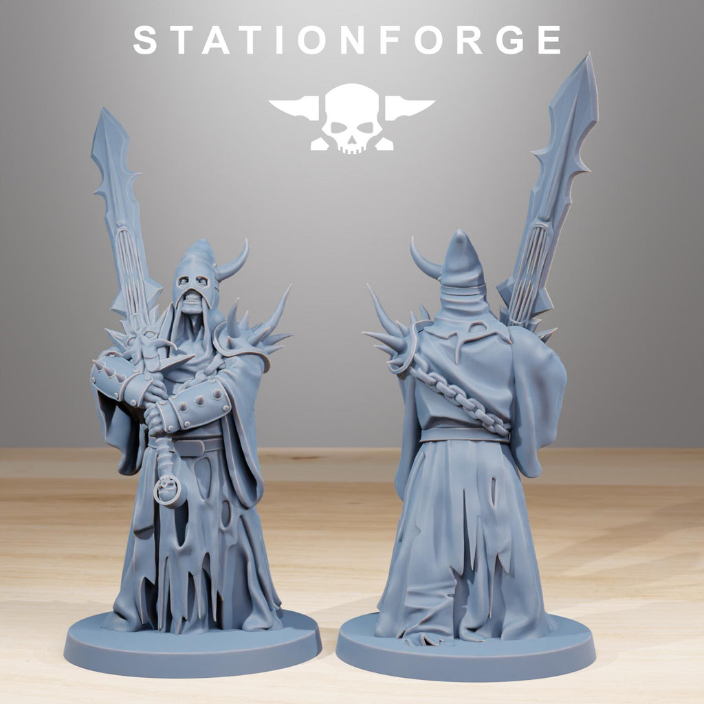 Corrupted Guard Fanatics Miniature Squad | 14k Resin Wargaming Proxy