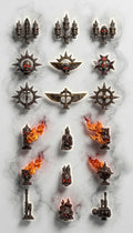Backpack Decorations 14k resin | Eternal Pilgrims | GreyTide Studio Templar Upgrades | Grimdark Tabletop Wargaming