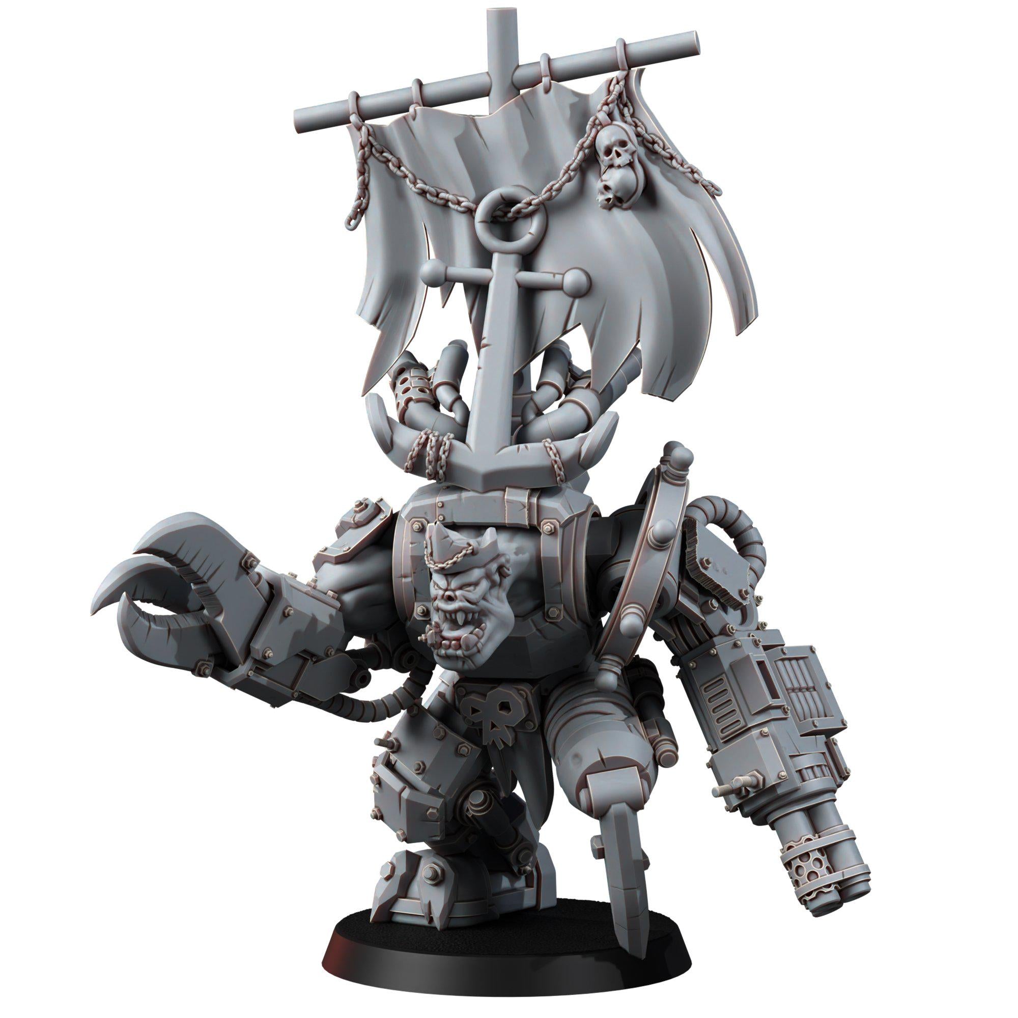 Mega Armoured Bulorkz | 14K Resin Miniatures | Space Orcs Wargaming Proxy