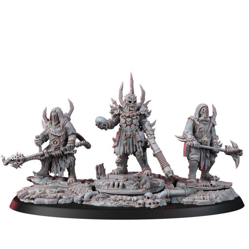 Chaos Renegades of Pain Miniatures | 14k Resin Heroes, Grimdark Tabletop Proxy