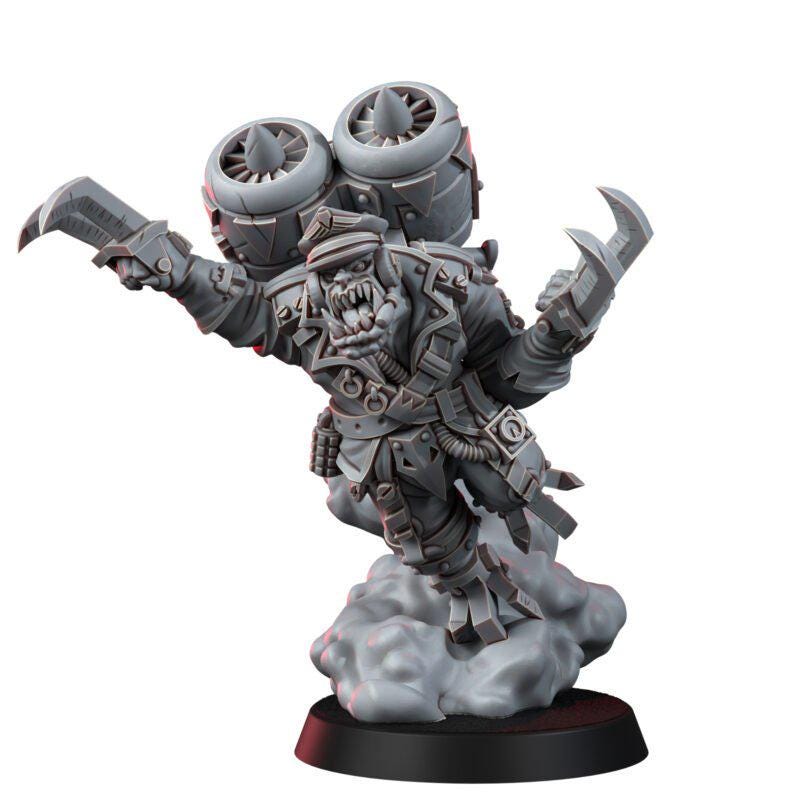 Ork Stormcrows | 14k Resin Miniatures | Stormboyz Proxy | Space Orcs Wargaming | Grimdark Tabletop