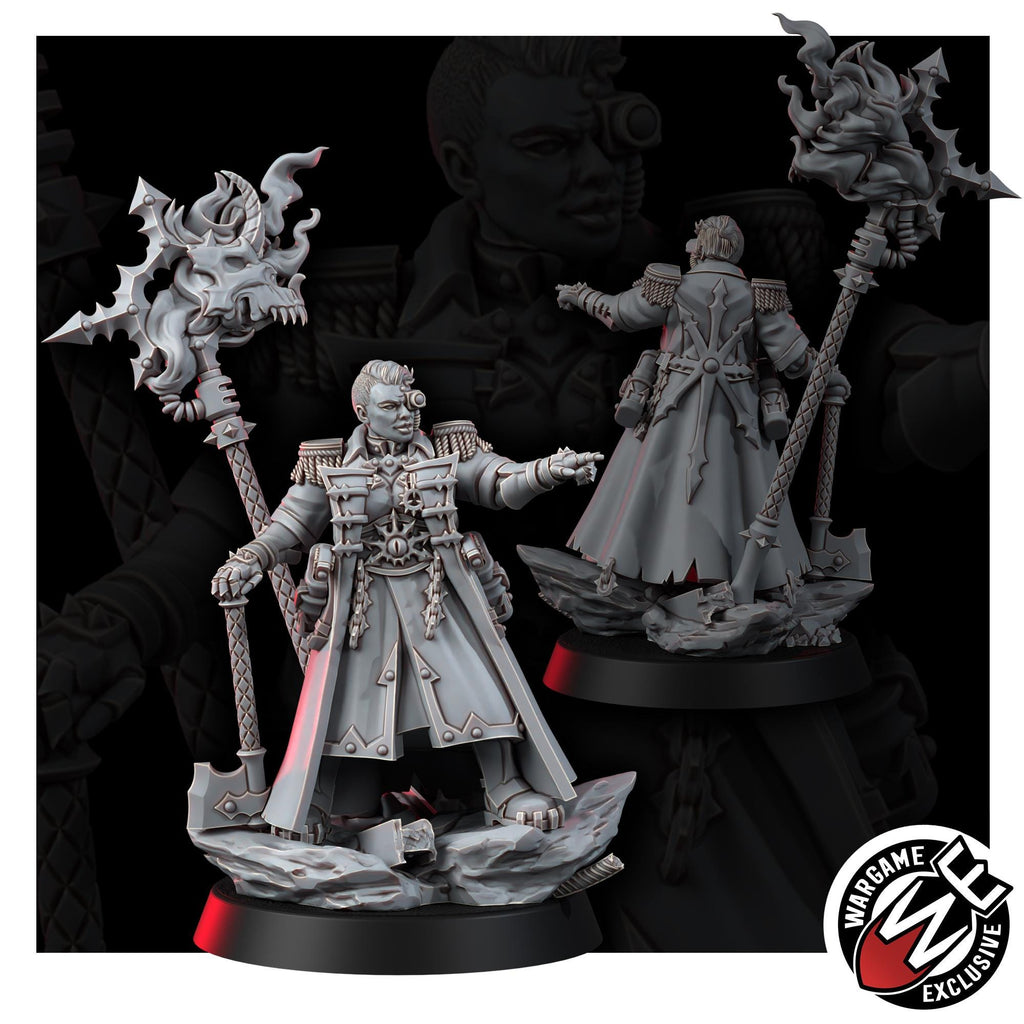 Chaos Lord Regent Ungvarra Kred Miniature | 14k Resin Traitor Guard Proxy