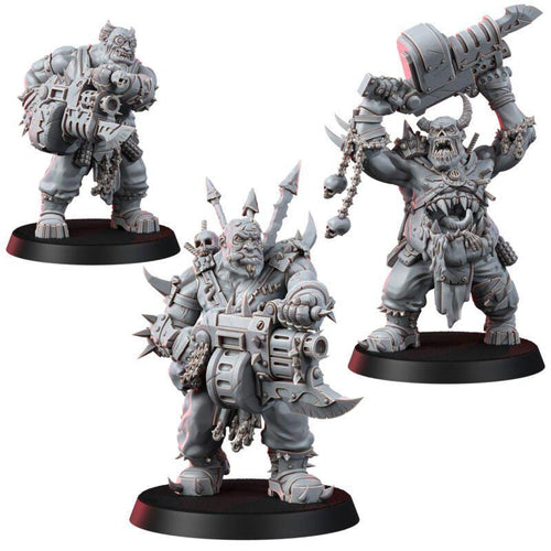 Chaos Renegades Ogruns | 14k Resin Miniatures | Chaos Ogryn Proxy | Traitor Guard | Grimdark Tabletop