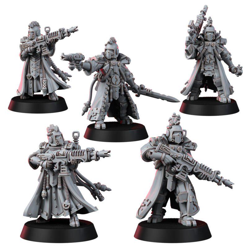 Mechanic Adept Rad Warriors 16K Resin | Unpainted Miniature Wargaming Proxy