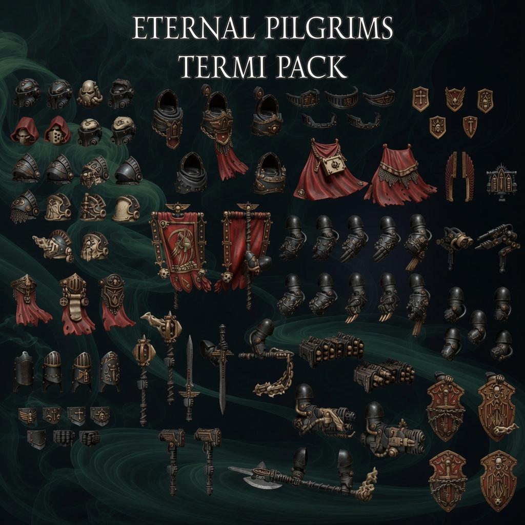 Eternal Pilgrims Terminator Conversion Kit - 16K Resin Bits Pack |  GreyTide Studio Wargame