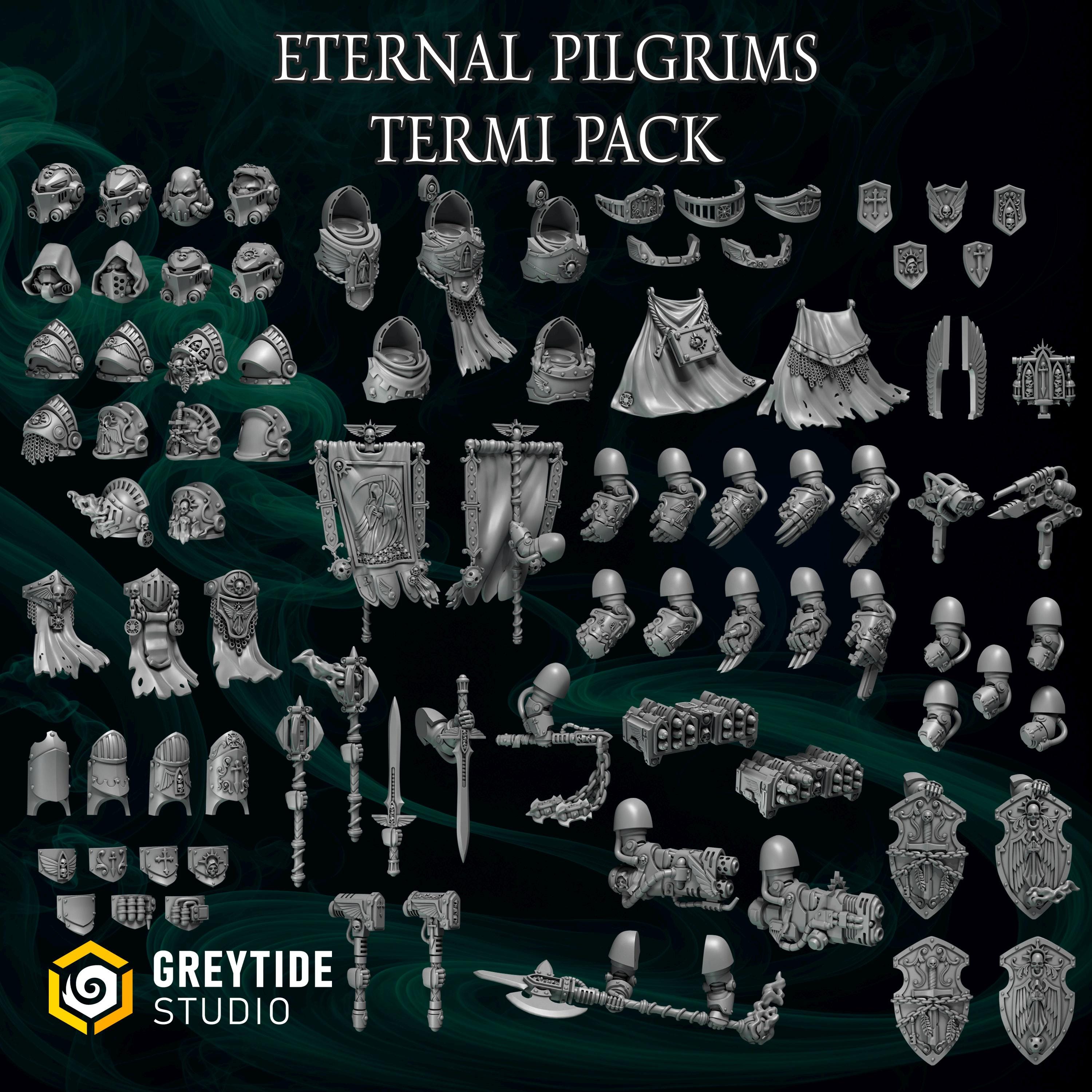 Eternal Pilgrims Terminator Conversion Kit - 16K Resin Bits Pack |  GreyTide Studio Wargame