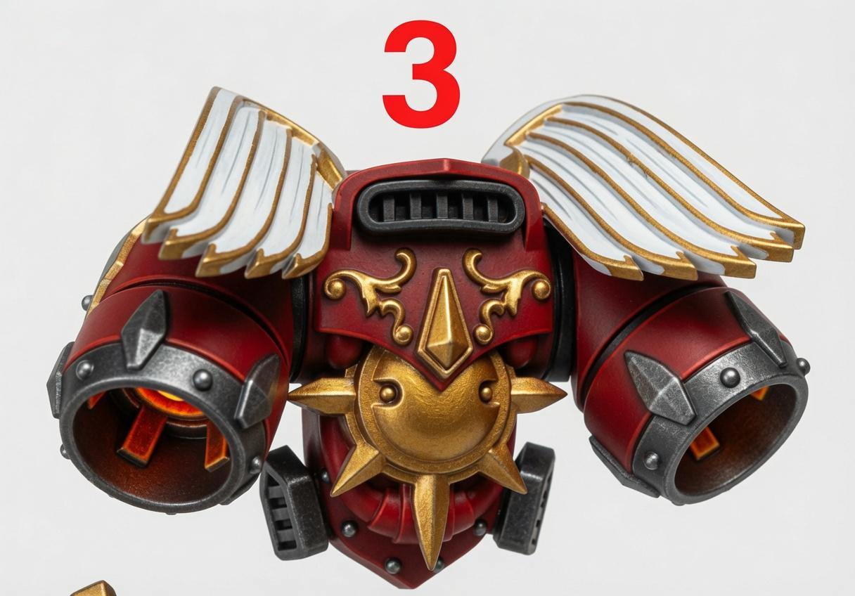 Crimson Lords Jetpacks 14K Resin  Winged Jump Packs | 3D Printed Bits