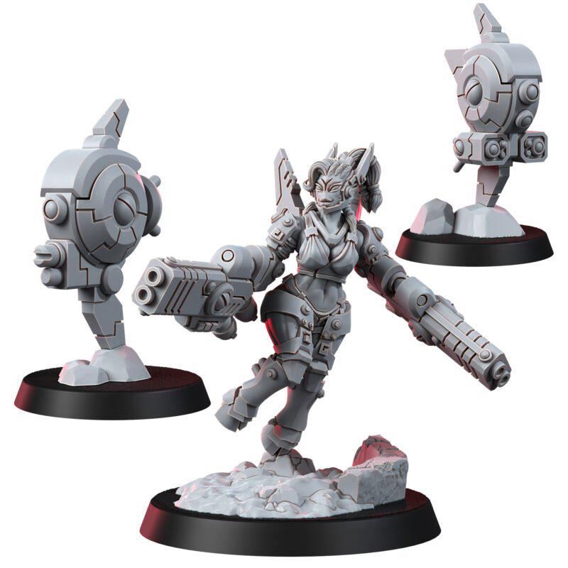 Greater Good Shadowmoon Commander 16K Resin | Unpainted Miniature Wargaming Proxy