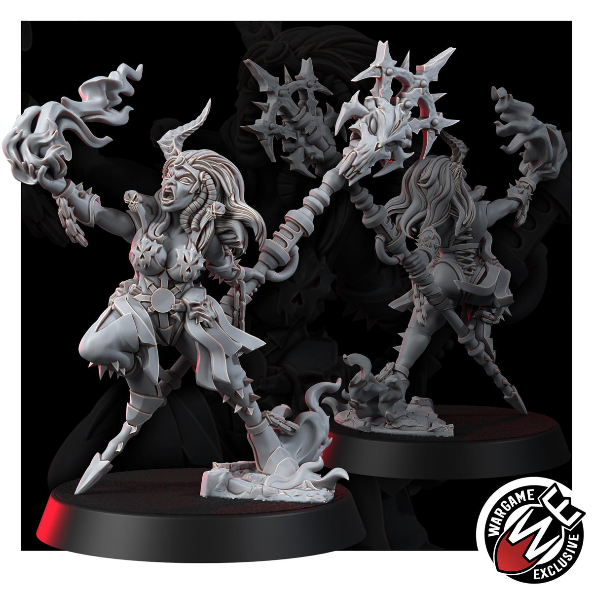 Chaos Renegades Of Pain Cursed Witchcaster – Chaos Proxy, Wargame Exclusive – 3D printed 16K resin miniature – photo 5 of 7