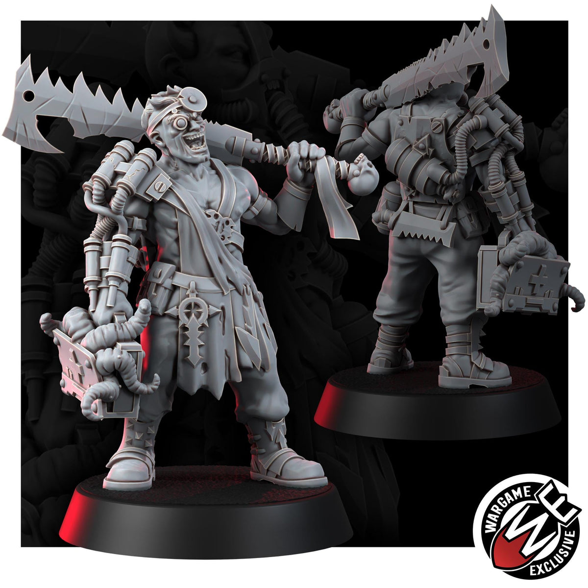 Chaos Renegades Doctor – Chaos Proxy, Wargame Exclusive – 3D printed 16K resin miniature – photo 5 of 8